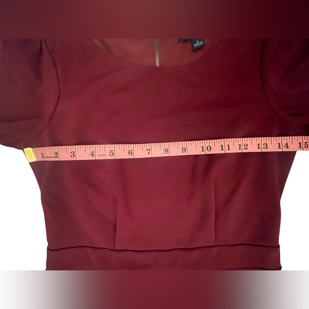 Banana Republic Elegant Burgundy Dress - Picture 4 of 8